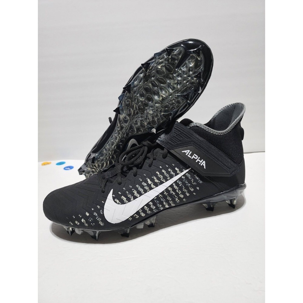 Nike Alpha Menace Pro 2 Mid Black Football Cleats Mens Size 15 New AQ3209-002